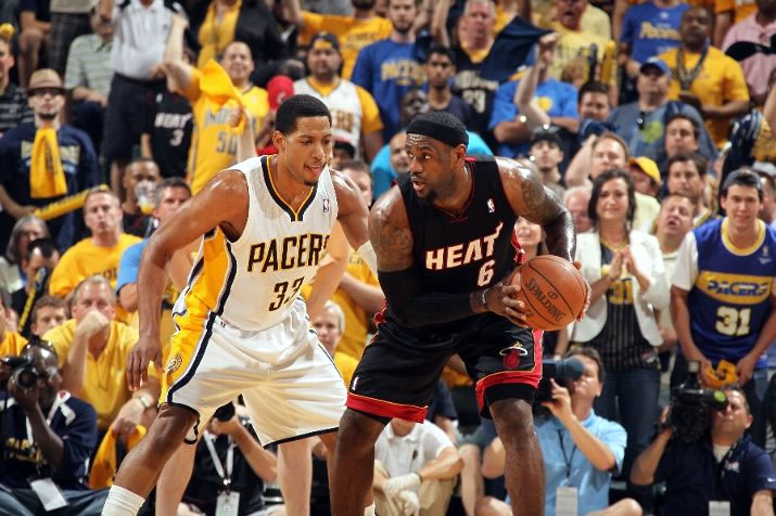 Lebron James deu muito trabalho aos Pacers de Danny Granger