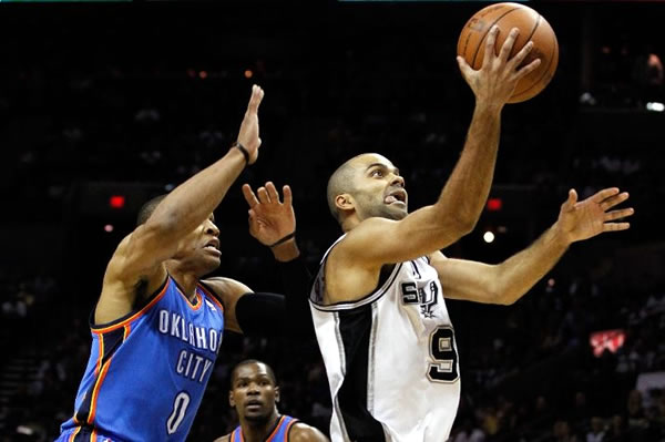 Tony Parker deu um espetáculo no jogo 2 contra o Thunder